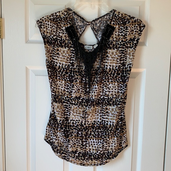 animal print medium blouse - Picture 2 of 5